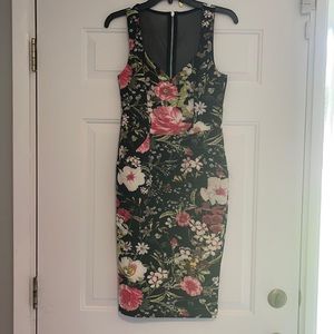 Floral cocktail dress